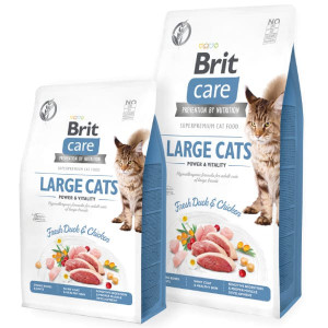 BRIT CARE CAT LARGE sausā barība kaķiem Pīle, vista 7kg